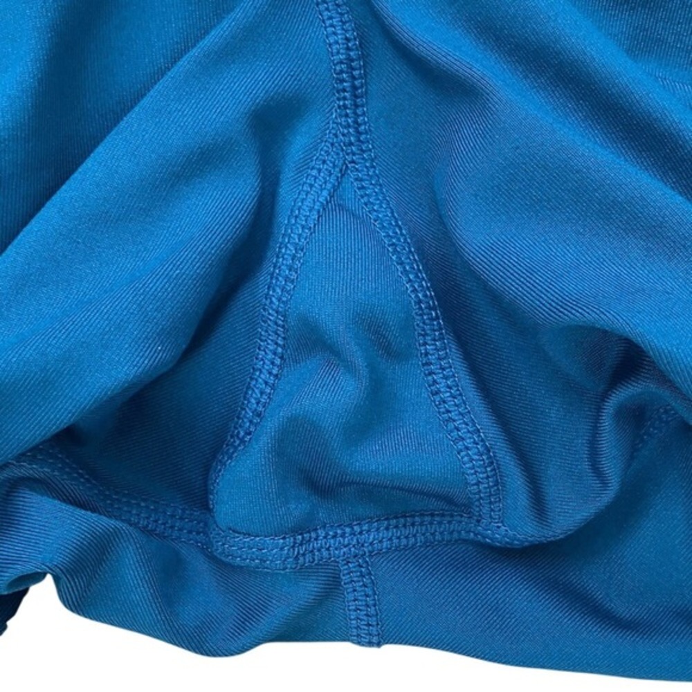 Nike Dri-FIT Women Blue Running Leggings Mesh Panels‎ Zip Pocket XS - Picture 4 of 6